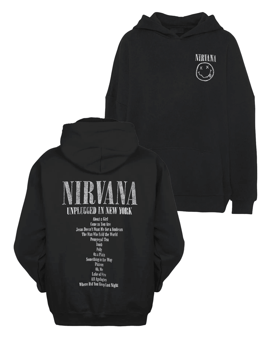 Nirvana Merch Unplugged In New York Hoodie