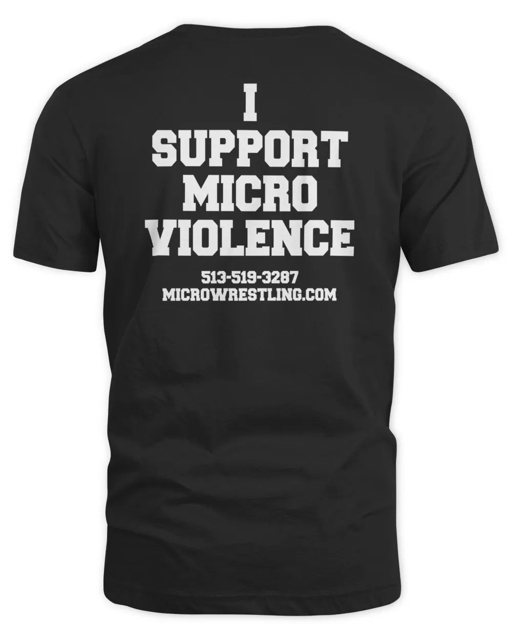 Micro Wrestling Black T-shirt