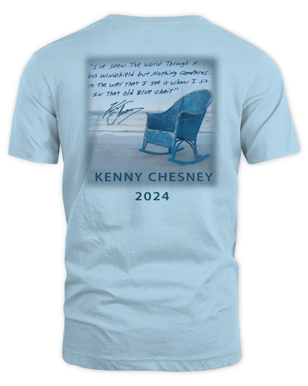 Kenny Chesney Merch Old Blue Chair 2024 T-shirt
