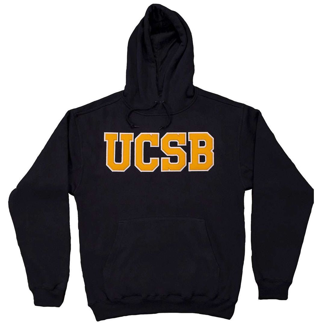 Ucsb Merch Ucsb Applique Navy Hoodie