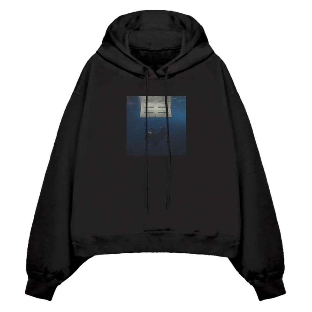 Billie Eilish Merch Hit Me Hard And Soft Black Cover Pullover Hoodie